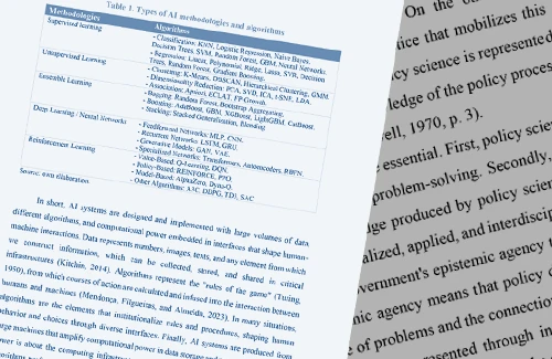 Artificial Intelligence and Public Policy: Disrupting Policy Sciences – Fernando Filgueiras